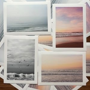 Ocean Sunset Surfer Beach California West Coast Wall Art Photography Prints 5x7